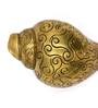 Gold Brass Shankh with carving 