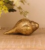 Gold Brass Shankh with carving 