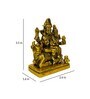Gold Brass Shiv With Family Idol
