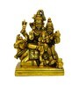 Gold Brass Shiv With Family Idol
