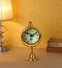 Glob Gold Brass Table Clock