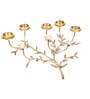 Leaf Palm Set Of 5 Gold Brass Table Tea Light Holder
