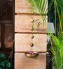 Large Hanging Gold Brass Urli