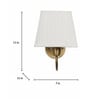Waitara Metal Wall Mounted Uplight Sconce (Gold)