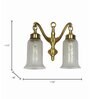 Antonio Gold Brass Wall Sconces