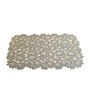 Golden Callie Floral Rectangular Textured PVC Dining Table Placemat