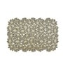 Golden Callie Floral Rectangular Textured PVC Dining Table Placemat