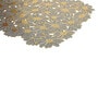 Golden Callie Floral Rectangular Textured PVC Dining Table Placemat