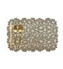 Golden Callie Floral Rectangular Textured PVC Dining Table Placemat