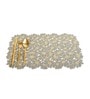 Golden Callie Floral Rectangular Textured PVC Dining Table Placemat
