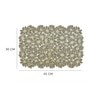 Golden Callie Floral Rectangular Textured PVC Dining Table Placemat