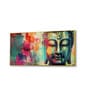 Canvas Framed Buddha Head Wall Painting