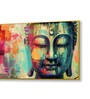 Canvas Framed Buddha Head Wall Painting