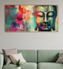 Canvas Framed Buddha Head Wall Painting
