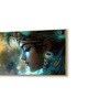 Gold Canvas Framed Divine Krishna: Essence of Love Wall Painting(24X48 Inch)