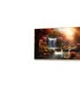 Gold Canvas Framed Enchanted Forest Waterfall Pink Serenity Wall Painting(24X48 Inch)