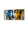 Gold Canvas Framed Radiant Serenity: Shiva's Essence Wall Painting(18X36 Inch)