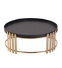 Classic Gold and Black Metal Cake Stand