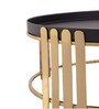 Classic Gold and Black Metal Cake Stand
