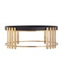 Classic Gold and Black Metal Cake Stand