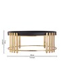 Classic Gold and Black Metal Cake Stand
