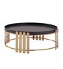 Classic Gold and Black Metal Cake Stand