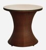 Gold Coast Wicker Table And Chair Set ( With 2 Chairs ) In Brown Finish