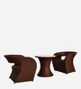 Gold Coast Wicker Table And Chair Set ( With 2 Chairs ) In Brown Finish