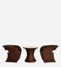 Gold Coast Wicker Table And Chair Set ( With 2 Chairs ) In Brown Finish