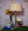 Gold Color Silk Drum Lampshade