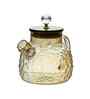 Gold Coloured Borosilicate Kettle In Stone Designed Set of 1