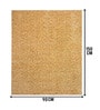 Gold Cosmos Microfiber Backing 3X5 Ft Carpet