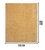 Gold Cosmos Microfiber Backing  4X6 Ft Floor Carpet