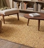 Gold Cosmos Microfiber Backing  4X6 Ft Floor Carpet