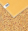 Gold Cosmos Microfiber Backing  5X7 Ft Floor Carpet