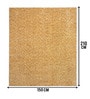 Gold Cosmos Microfiber Backing  5X7 Ft Floor Carpet