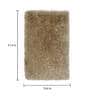 Gold Cotton Anti Skid Solid 31 x 20 inch Door Mat