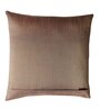 Brown Woven Cotton Blend 16 x 16 Inches Cushion Cover