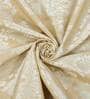 Gold Traditional Cotton 9 Ft Light Filtering Eyelet Door Curtain