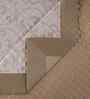 Gold Cotton Polyester Floral Print 145 GSM Double Bed Quilt