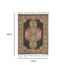 Gold Cotton Screen Printed Hand Woven 3 x 2 Feet Dhurrie