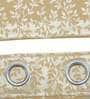 Gold Cotton Light Filtering 8 Feet Eyelet Curtain (1 Piece)