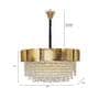 Acura Gold Metal Empire Chandelier