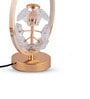 Gold Crystal & metal Floral crystal LED oval lamp