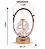 Gold Crystal & metal Floral crystal LED oval lamp