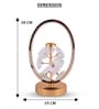 Gold Crystal & metal Floral crystal LED oval lamp