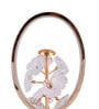 Gold Crystal & metal Floral crystal LED oval lamp