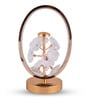 Gold Crystal & metal Floral crystal LED oval lamp