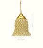 Glasper Gold Crystal Hanging Light