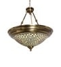 Gold Dish Tilak Antique Brass 3 Light Hanging Light